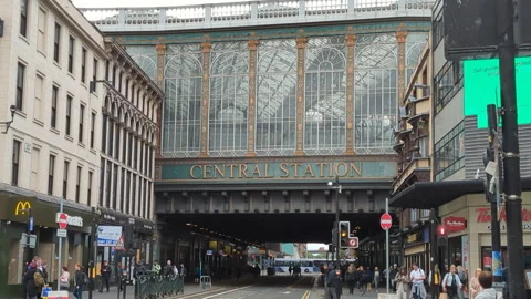 Glasgow train station Stock Footage 293173808