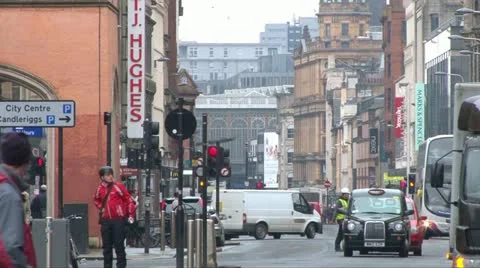 Glasgow Trongate 스톡 동영상 11158330