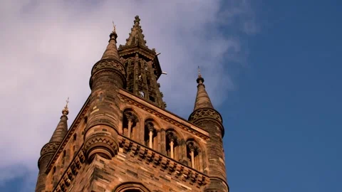 Glasgow Uni Tower Close Stock Footage 322919609