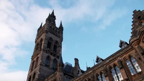 Glasgow Uni Tower Stock Footage 322919617