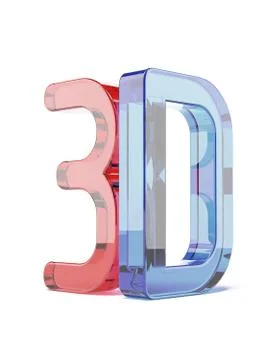 Glass 3D logo Illustrazione stock