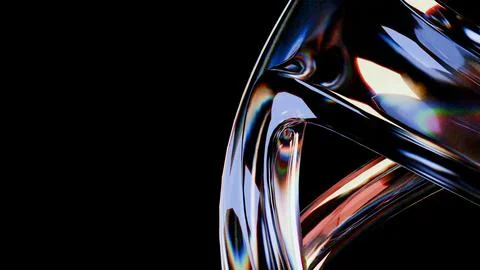 Glass abstract shape flow in soft background Stock Illustration