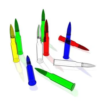 Glass ammunition Stock Illustration