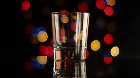 Glass And Bar Lights Stock Footage 8539730