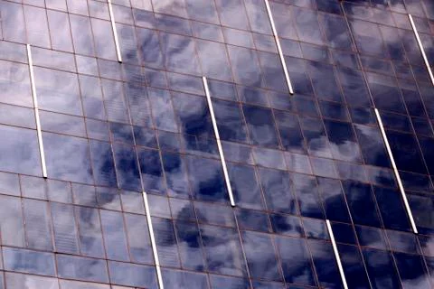 Glass and Clouds Stock Photos