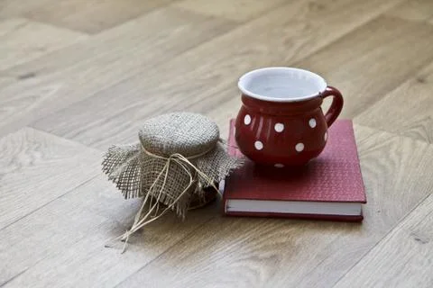 Glass and cup Stock Photos