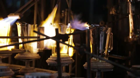Glass and fire Stock Footage 171600834