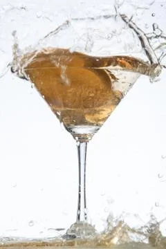 Glass And Fruit Stock Photos
