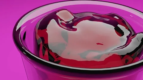 Glass and Liquid Animation Stock Footage 250341974