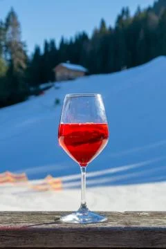 The glass of aperitif Stock Photos