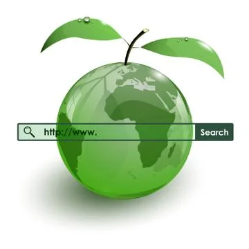 Glass apple fruit earth map www bar Ilustración de archivo