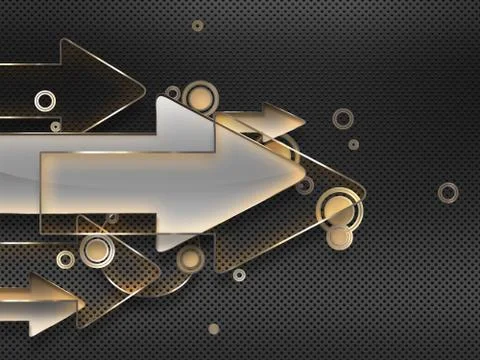 Glass arrows Stock Illustration