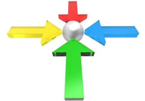 Glass Arrows Illustrazione stock