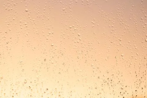 Glass background with raindrops, texture Stock Photos