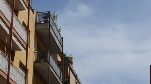 Glass Balcony Stock Footage 52463767