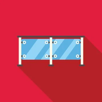Glass balcony panel providing modern safety and style Stock Illustration