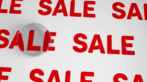 Glass Ball Follow Down And Refract Letters Video stock 142555053