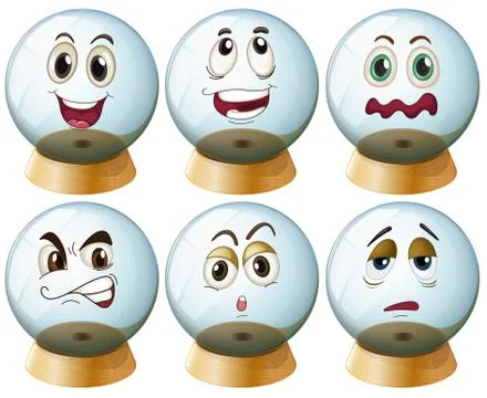 Glass ball Stock Illustration