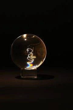 Glass Ball with Light Stock Photos