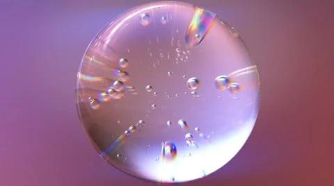 Glass ball rotating loop Video stock 61409269