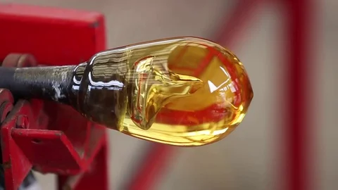 Glass Ball Twisting Stock Footage 81191655