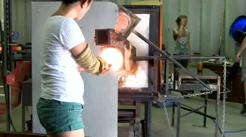 Glass balloon Stock Footage 12305367