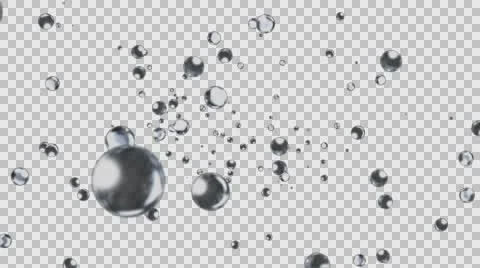 Glass balls flies Stock Footage 66857957