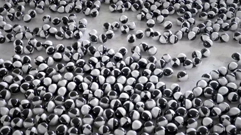 Glass balls physics rolling. Loop 库存影片 143574291