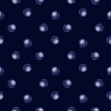 Glass balls seamless pattern. Decorative shapes background. Stock Illustration