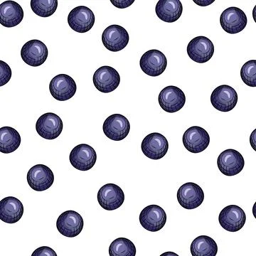 Glass balls seamless pattern. Decorative shapes background. Stock Illustration