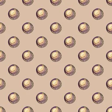 Glass balls seamless pattern. Decorative shapes background. Stock Illustration
