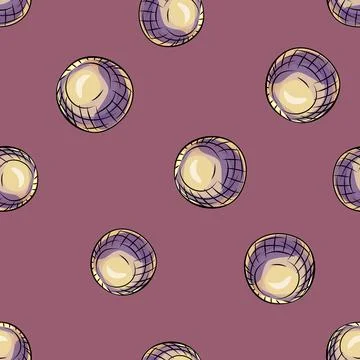 Glass balls seamless pattern. Decorative shapes background. Stock Illustration