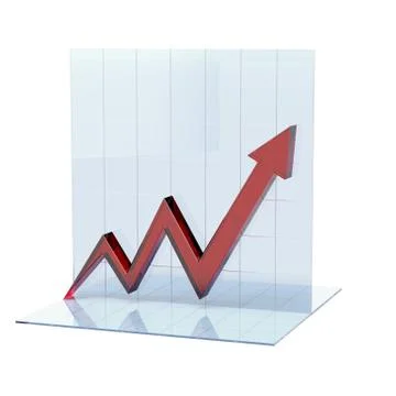 Glass bar graph Stock Illustration