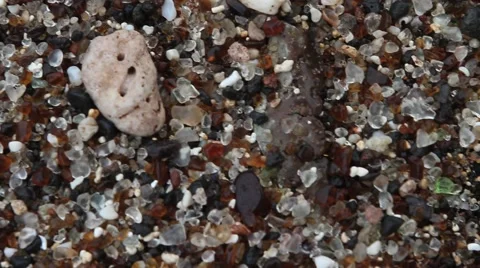 Glass Beach, Kauai, Hawaii Stock Footage