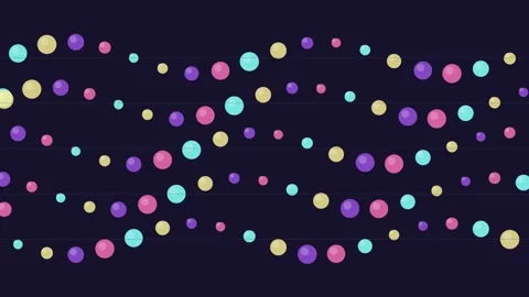 Glass Bead Chain Seamless Motion Background Loop Video stock 342496238