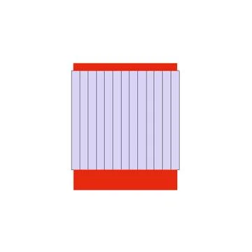 Glass beaker Illustrazione stock