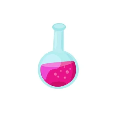 Glass beaker isolated Stock Illustration