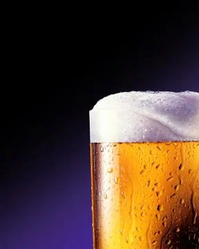 Glass of beer close-up Stock Illustration