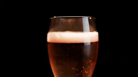 Glass of beer closeup Stock Footage 93620227