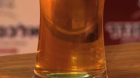 Glass of Beer Stock Footage 10921663