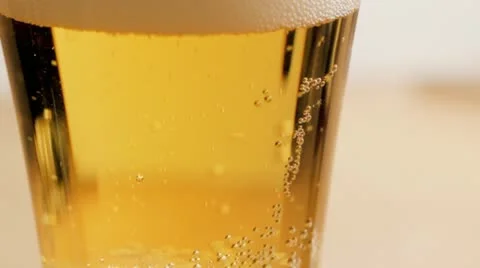 Glass of beer Stock Footage 12676286