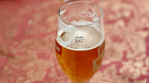 Glass of Beer Stock Footage 39862543