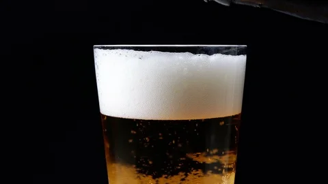Glass of beer Stock Footage 89862749