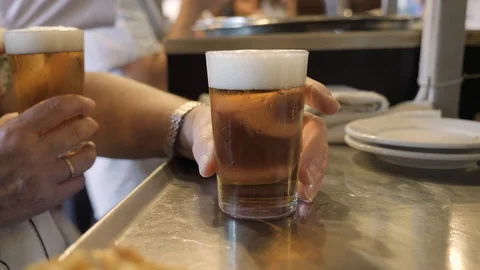 Glass of beer Stock Footage 117468151
