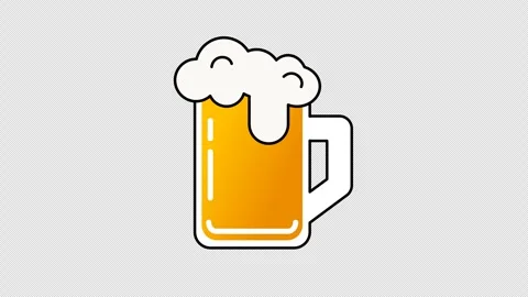 A glass of beer Vídeo Stock 335397379
