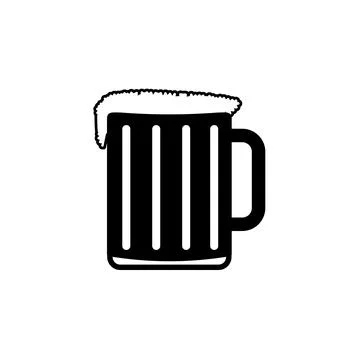 A glass of beer icon. Elements of bar and alcoholic drinks icon. Premium quality Stock Illustration