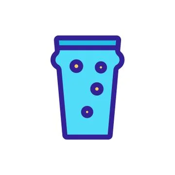 A glass of beer icon vector. Isolated contour symbol illustration 库存插图