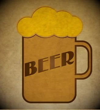 Glass of beer Stock Illustration