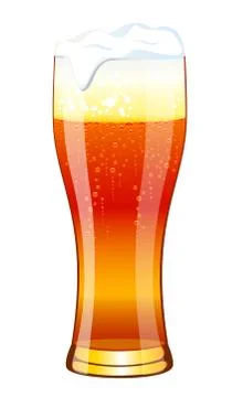 Glass of beer Illustrazione stock