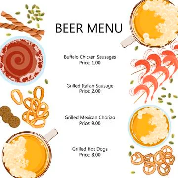 Glass of beer Stock Illustration
